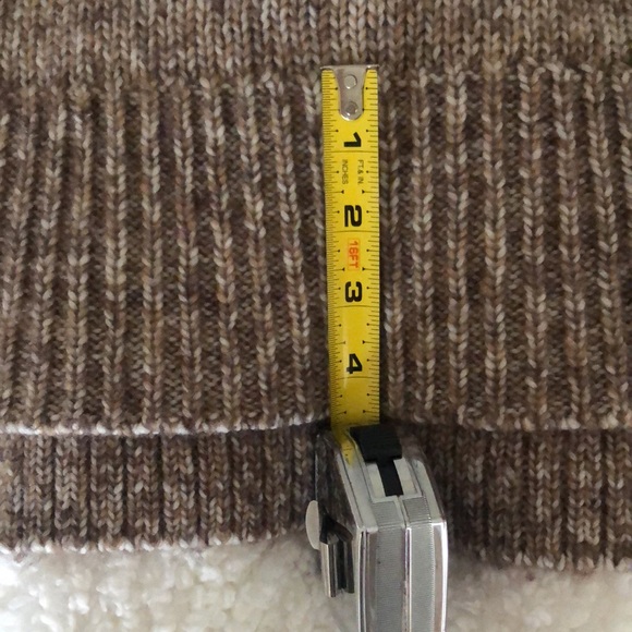 J Crew oatmeal brown marled wool tneck sweater. Worn twice. Great condition. - Picture 15 of 16